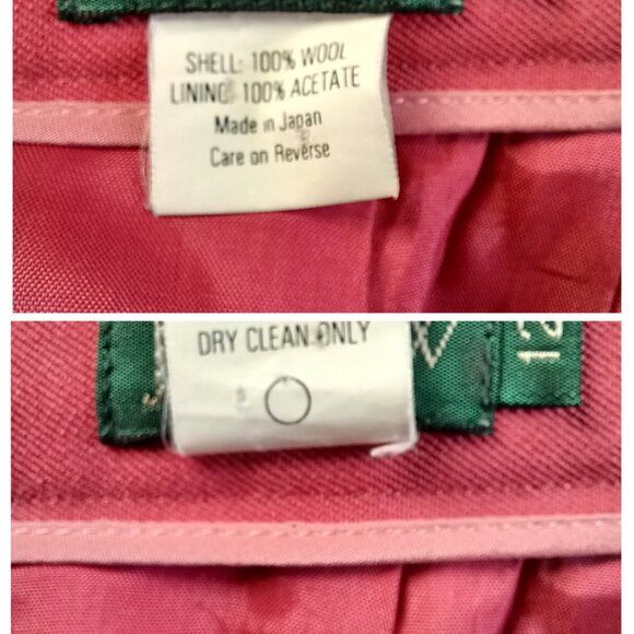 Vintage J Crew Womens Wool Business Suit Coral, Blazer Size 10, Skirt Size 12 - Picture 12 of 16